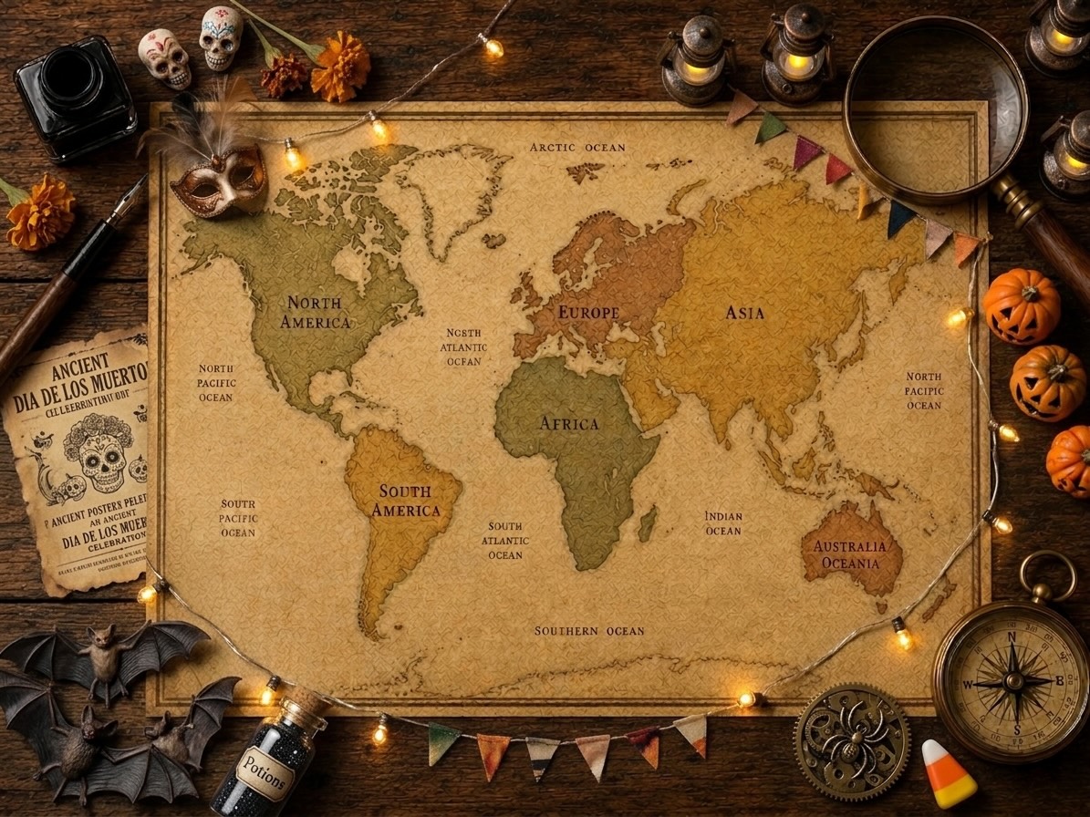 An interactive global festival atlas travel map
